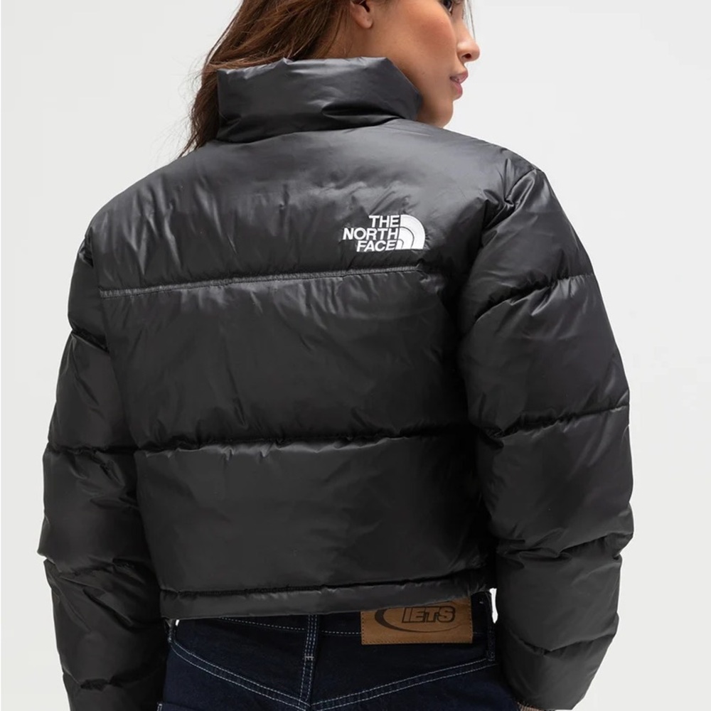 New North Face Nuptse Cropped Puffer Jacket - Picture 2 of 3
